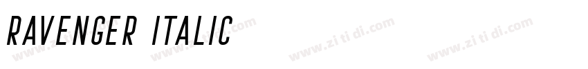 RAVENGER Italic字体转换